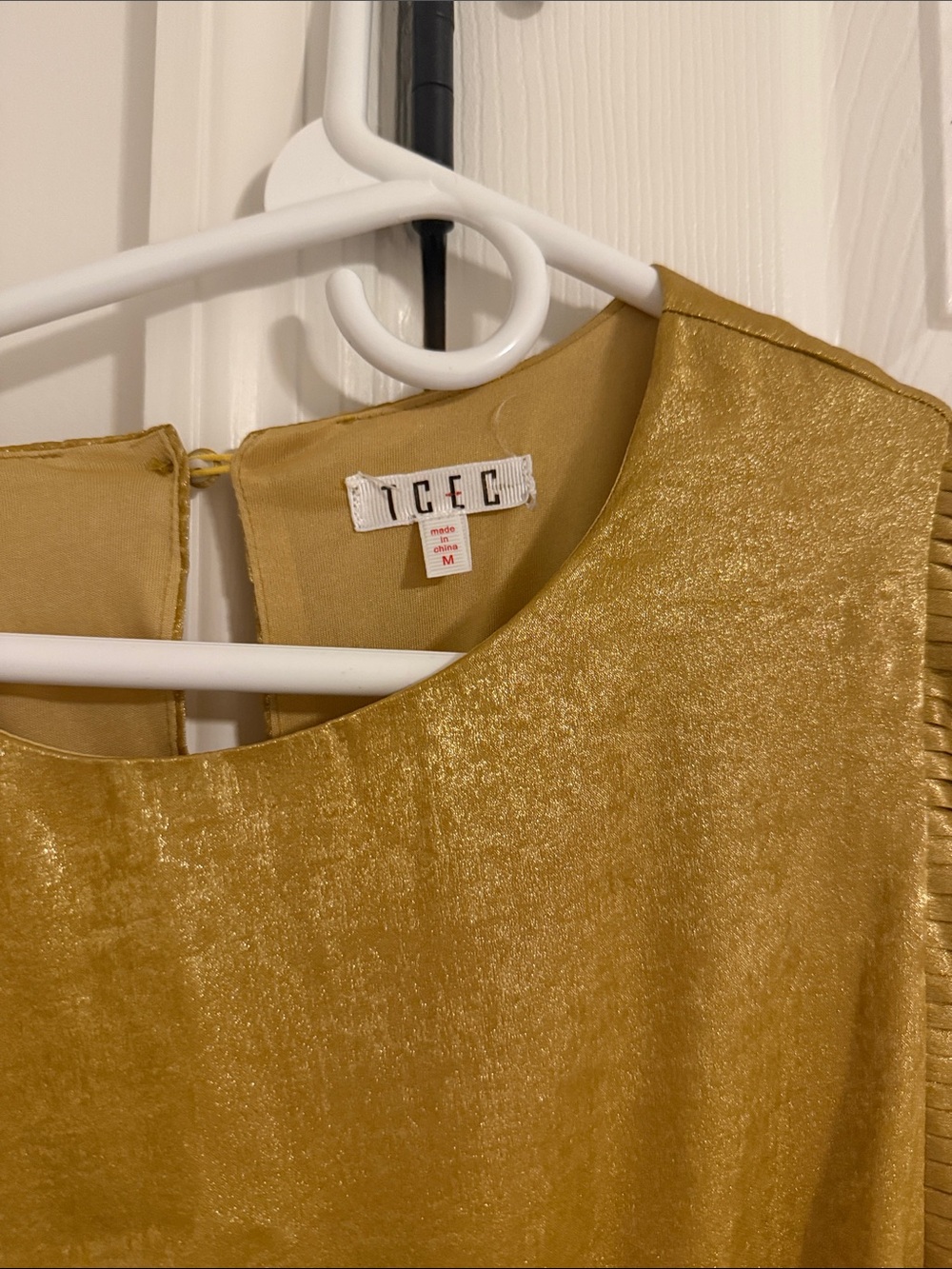TCEC Gold Ruffle Tier Dress - Picture 2 of 3